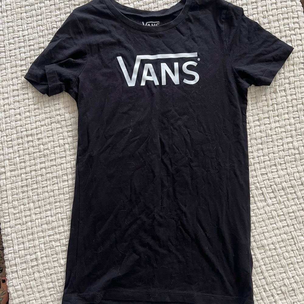 Women’s Vans Black Tee with Logo